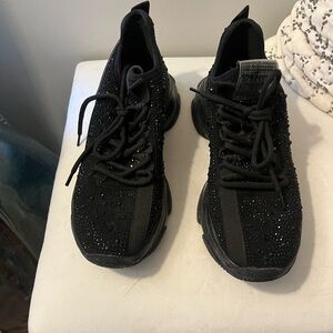 Steve Madden Black Athletic Shoes